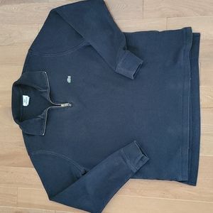 Mens Lacoste‎ Quarter Zip Pullover Sweater in black with pockets 6